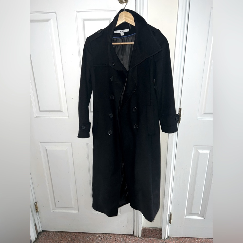 Full length petite wool coat by DKNY